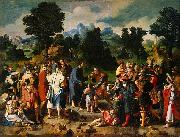 Lucas van Leyden Healing of blind man of Jericho oil painting artist